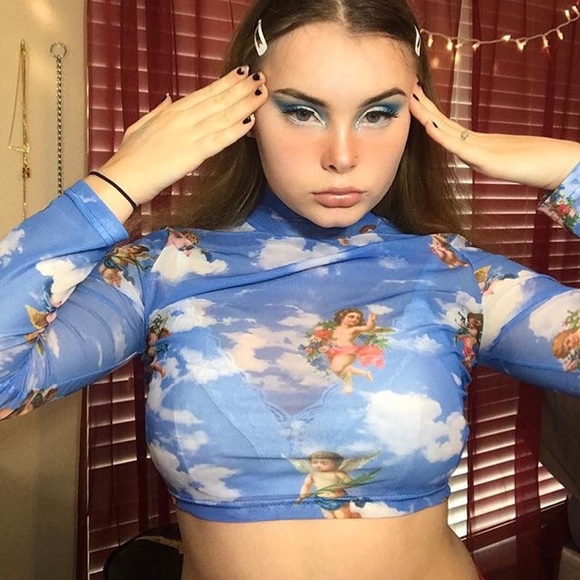 Angel Print Top - Picture 3 of 4